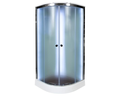 Душевая кабина Avacan D011SLED AVA 110x110 LED стекла матовые, профиль хром Душевая кабина Avacan D011SLED AVA 110x110 LED стекла матовые, профиль хром