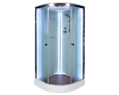 Душевая кабина Avacan D011SLED AVA 110x110 LED стекла матовые, профиль хром Душевая кабина Avacan D011SLED AVA 110x110 LED стекла матовые, профиль хром