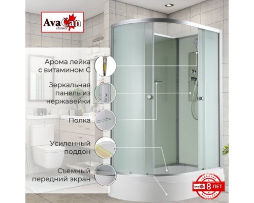 Душевая кабина D3012R N без крыши Душевая кабина D3012R N без крыши