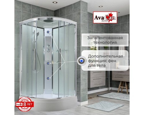 Душевая кабина EM3090T стандартная прозрачная
