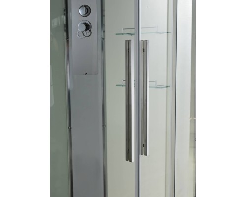 Душевая кабина Avacan EM5812RT AVA 120x80 правая, стандарт, стекла прозрачные, профиль хром