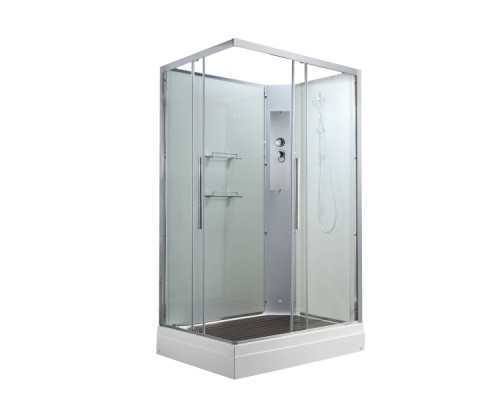 Душевая кабина Avacan K2011N AVA 110x90 без крыши, стекла прозрачные, профиль хром