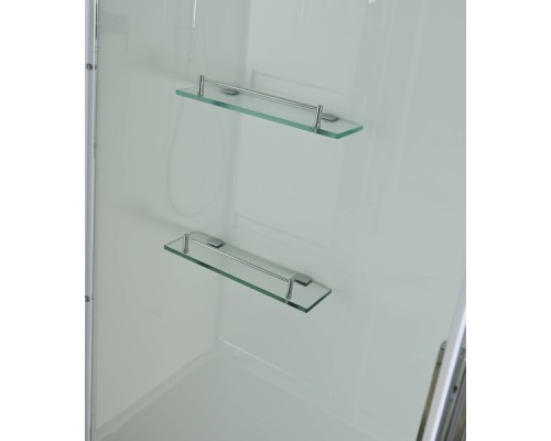 Душевая кабина Avacan K2011N AVA 110x90 без крыши, стекла прозрачные, профиль хром