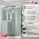 Душевая кабина Avacan A2912LLED AVA 120x90 левый, LED, стекла прозрачные, профиль хром