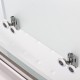 Душевая кабина Avacan D271 AVA 100x100 без крыши, стекла матовые, профиль хром