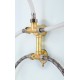 Душевая кабина Avacan D271 AVA 100x100 без крыши, стекла матовые, профиль хром