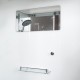 Душевая кабина Avacan D271 AVA 100x100 без крыши, стекла матовые, профиль хром