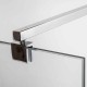 Душевая перегородка Avacan MB120MT AVA 120x200 стекла матовые с рисунком, профиль черный