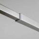 Душевая перегородка Avacan MB120MT AVA 120x200 стекла матовые с рисунком, профиль черный