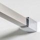 Душевая перегородка Avacan MB120MT AVA 120x200 стекла матовые с рисунком, профиль черный