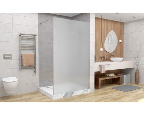 Душевая перегородка Avacan MC100MT AVA 100x200 стекла матовые, профиль хром Душевая перегородка Avacan MC100MT AVA 100x200 стекла матовые, профиль хром