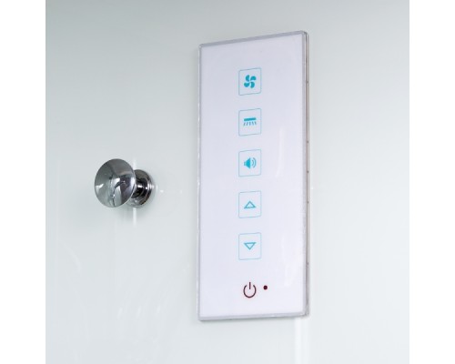 Душевая кабина Avacan D011SEL AVA 110x110 с электрикой, стекла матовые, профиль хром Душевая кабина Avacan D011SEL AVA 110x110 с электрикой, стекла матовые, профиль хром