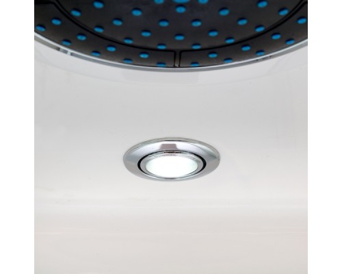 Душевая кабина Avacan D011SEL AVA 110x110 с электрикой, стекла матовые, профиль хром Душевая кабина Avacan D011SEL AVA 110x110 с электрикой, стекла матовые, профиль хром