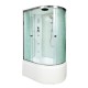 Душевая кабина Avacan EM5012LGM+EL AVA 120x90 с гидромассажем и электрикой, левая, стекла с рисунком, профиль хром