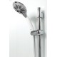 Душевая кабина Avacan EM5012LGM+EL AVA 120x90 с гидромассажем и электрикой, левая, стекла с рисунком, профиль хром