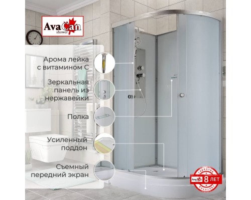 Душевая кабина D2012L N без крыши Душевая кабина D2012L N без крыши