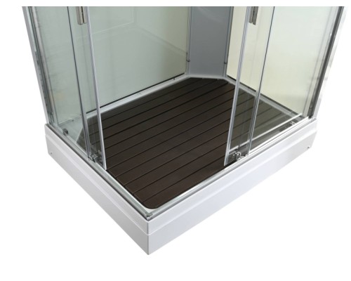 Душевая кабина Avacan K2011LED AVA 110x90 LED, стекла прозрачные, профиль хром