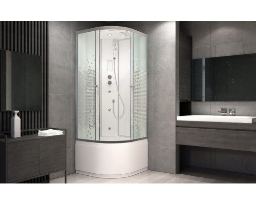 Душевая кабина Avacan L910GM+EL AVA 100x100 с гидромассажем и электрикой (стекла матовые с рисунком) Душевая кабина Avacan L910GM+EL AVA 100x100 с гидромассажем и электрикой (стекла матовые с рисунком)