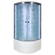 Душевая кабина Avacan EM5011LED+GM AVA 110x110 с LED и гидромассажем, стекла с узором, профиль хром