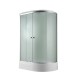 Душевая кабина Avacan D3012L AVA 120x80 левая, стандарт, стекла матовые, профиль хром