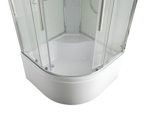 Душевая кабина Avacan EM5090NT AVA 90x90 без крыши, стекла прозрачные, профиль хром