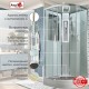 Душевая кабина Avacan A2090LED AVA 90x90 LED, стекла прозрачные, профиль хром