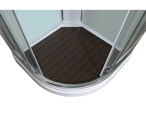 Душевая кабина Avacan A2090LED AVA 90x90 LED, стекла прозрачные, профиль хром