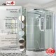 Душевая кабина Avacan A2912RLED AVA 120x90 правый, LED, стекла прозрачные, профиль хром