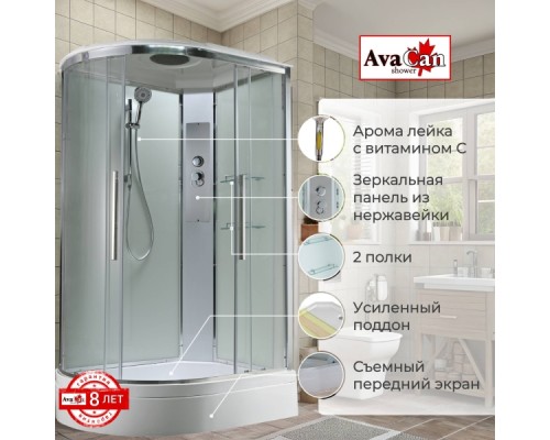 Душевая кабина EM3812RT стандартная прозрачная