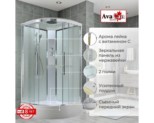 Душевая кабина EM3090T стандартная прозрачная