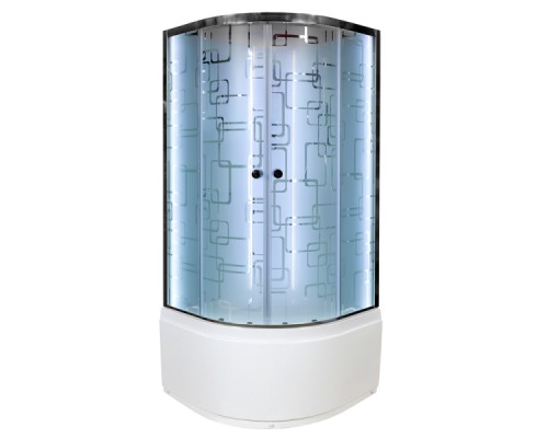 Душевая кабина Avacan EM5011NLED AVA 110x110 б/к, LED, стекла с узором, профиль хром Душевая кабина Avacan EM5011NLED AVA 110x110 б/к, LED, стекла с узором, профиль хром