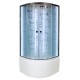 Душевая кабина Avacan EM5011NLED AVA 110x110 б/к, LED, стекла с узором, профиль хром