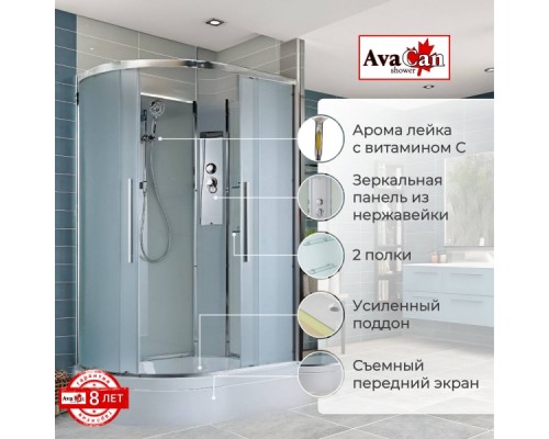 Душевая кабина EM3912RN без крыши Душевая кабина EM3912RN без крыши