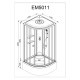 Душевая кабина AvaCan EM 5011 с гидромассажем и электрикой
