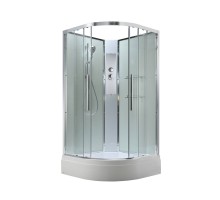 Душевая кабина AvaCan EM3090NT AVA 90x90 без крыши, стекла прозрачные, профиль хром