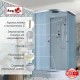 Душевая кабина Avacan D2010 AVA 100x100 стандарт, стекла матовые, профиль хром