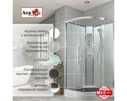 Душевая кабина EM2090NT без крыши прозрачная Душевая кабина EM2090NT без крыши прозрачная