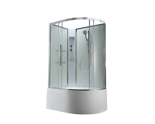 Душевая кабина Avacan EM5812LNT AVA 120x80 левая, без крыши, стекла прозрачные, профиль хром