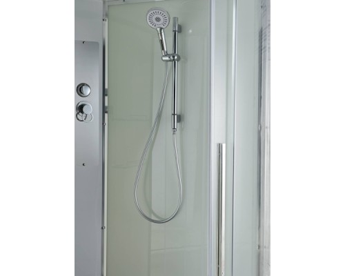 Душевая кабина Avacan EM5812LNT AVA 120x80 левая, без крыши, стекла прозрачные, профиль хром