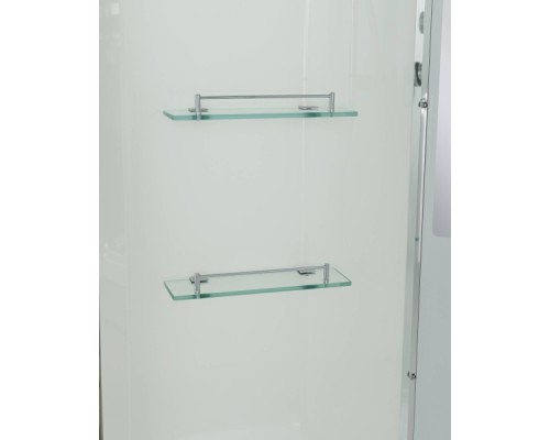 Душевая кабина Avacan EM5812LNT AVA 120x80 левая, без крыши, стекла прозрачные, профиль хром