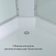 Душевую кабина Avacan EM3080NT AVA 80x80, стандарт, стекла матовое/прозрачное, профиль хром