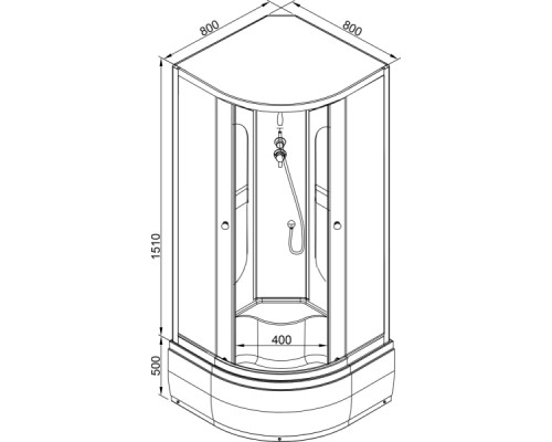 Душевая кабина Avacan L980N AVA 80x80 без крыши (стекла матовые с рисунком) Душевая кабина Avacan L980N AVA 80x80 без крыши (стекла матовые с рисунком)