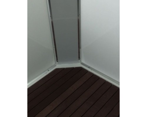 Душевая кабина Avacan EM2011GM AVA 110x110 с гидромассажем, стекла с узором, профиль хром