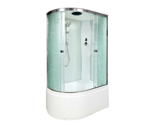 Душевая кабина Avacan EM5012R AVA 120x90 стандарт, правая, стекла с рисунком, профиль хром Душевая кабина Avacan EM5012R AVA 120x90 стандарт, правая, стекла с рисунком, профиль хром