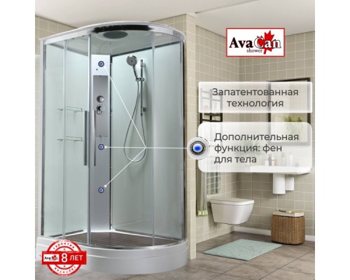 Душевая кабина EM2812LT стандартная прозрачная Душевая кабина EM2812LT стандартная прозрачная