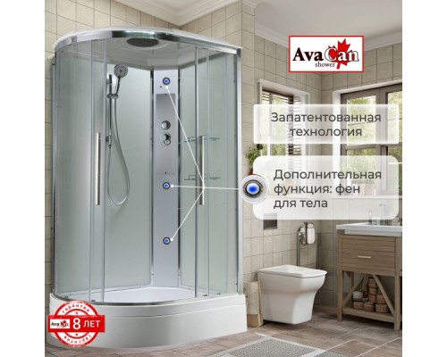 Душевая кабина EM3912RT стандартная прозрачная