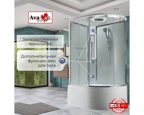 Душевая кабина EM5812LLEDT прозрачная Душевая кабина EM5812LLEDT прозрачная