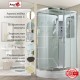 Душевая кабина Avacan A2812R AVA 120x80 правая, стандарт, стекла прозрачные, профиль хром