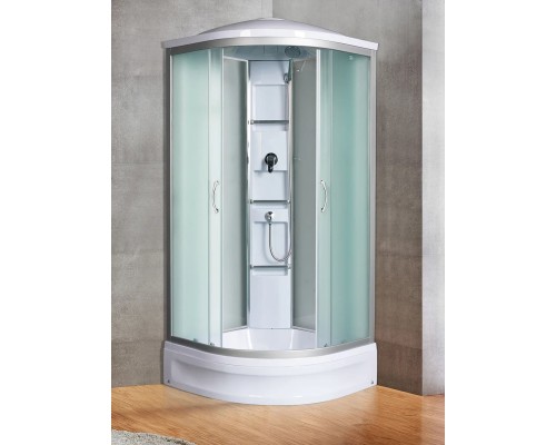 Душевая кабина River AMUR 90/24 MT 90х90 матовое стекло, профиль хром матовый