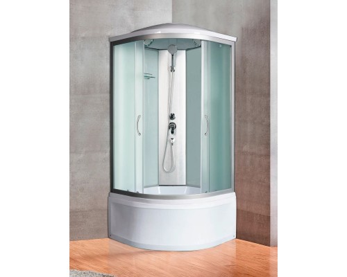 Душевая кабина River DESNA 90/44 MT 90х90 матовое стекло, профиль хром матовый